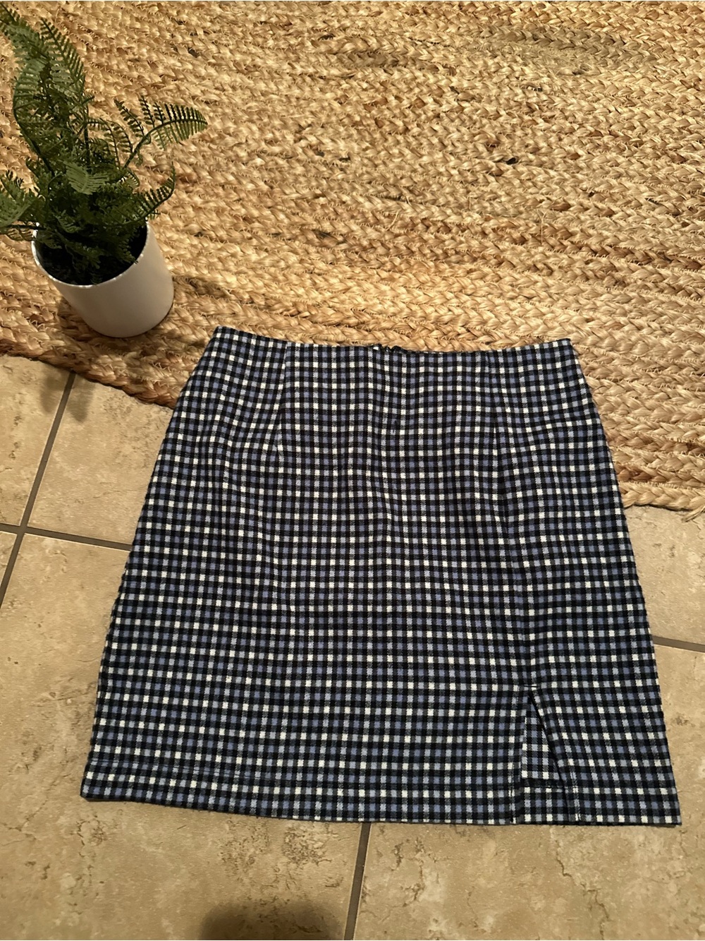 PLAID MINI SKIRT